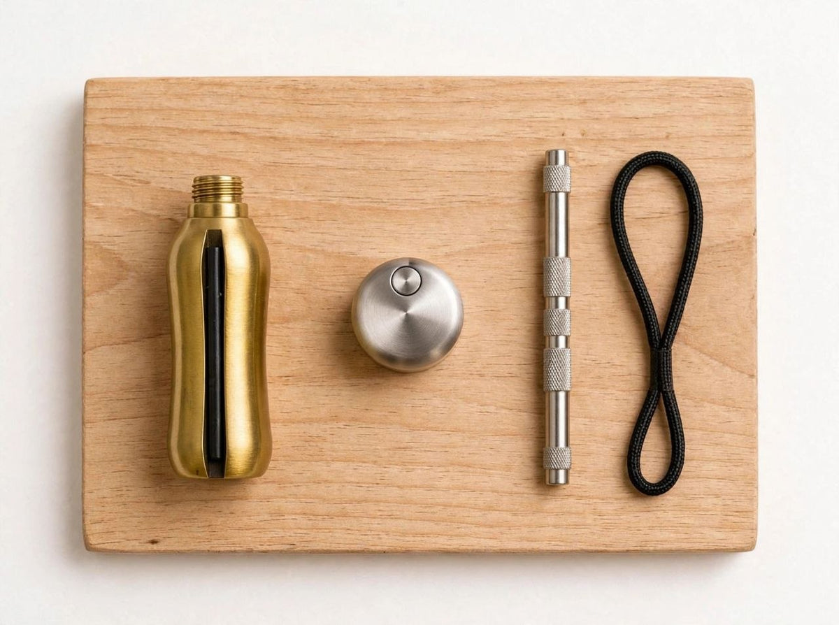 Bottle shape permanent match keychain lighter