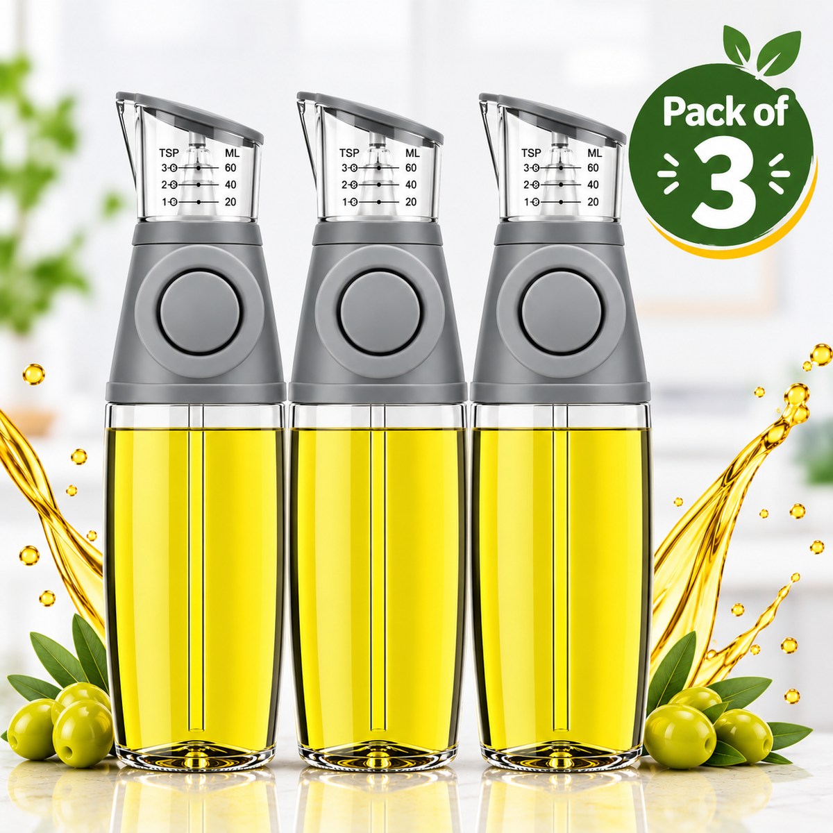 Press & Measure Smart Oil Dispenser