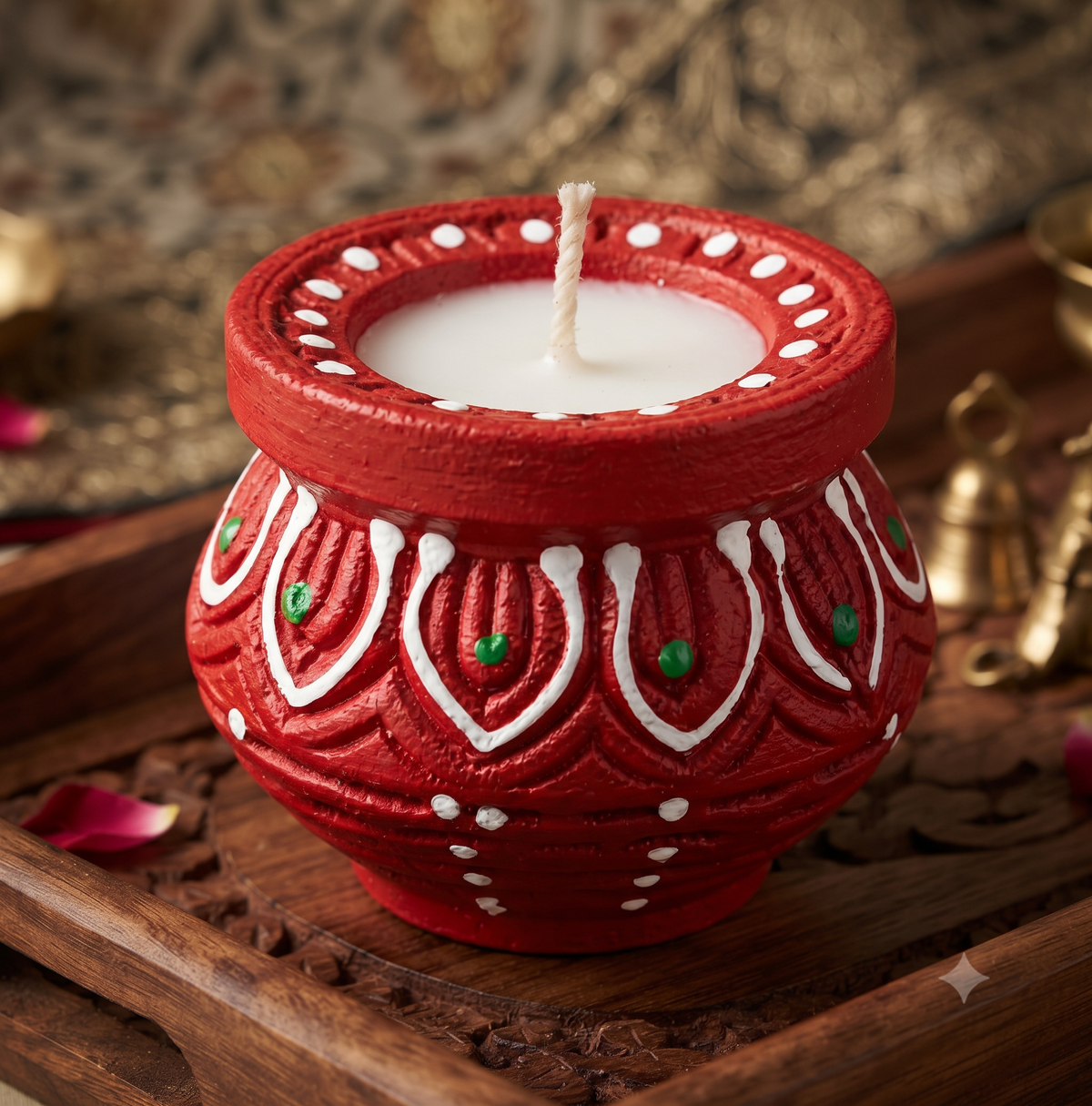 Festive Decorative Wax Diyas – Light Up Your Celebrations 🪔