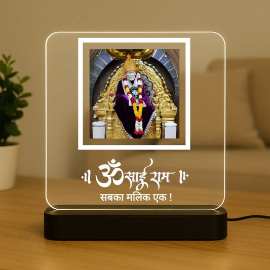 DivineGlow™ Shirdi Saibaba Lamp – USB Powered