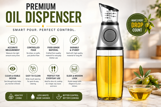 Press & Measure Smart Oil Dispenser