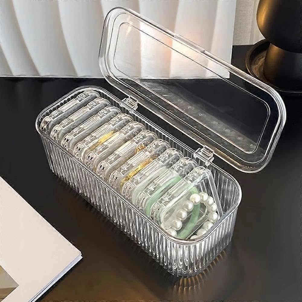 10-Piece Acrylic Jewelry Organizer Box Set