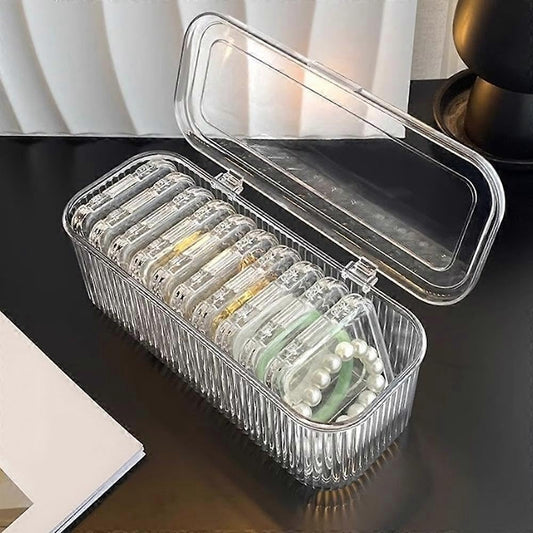 10-Piece Acrylic Jewelry Organizer Box Set