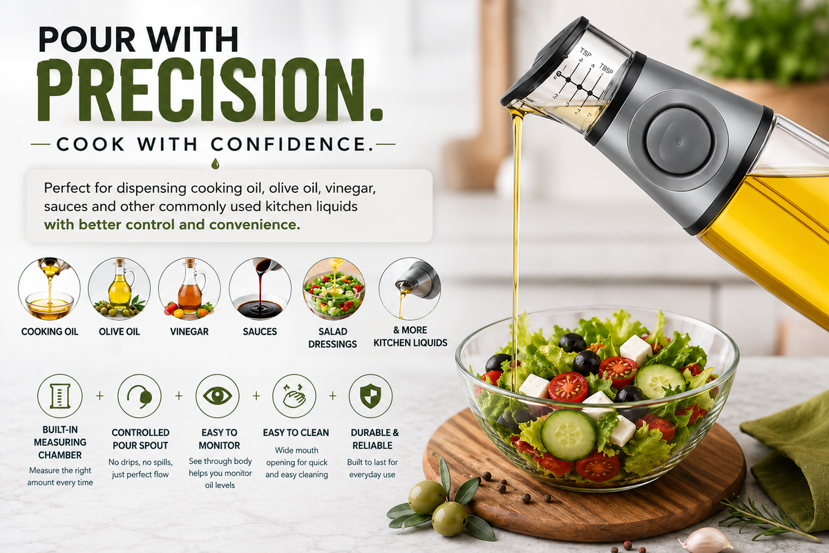 Press & Measure Smart Oil Dispenser
