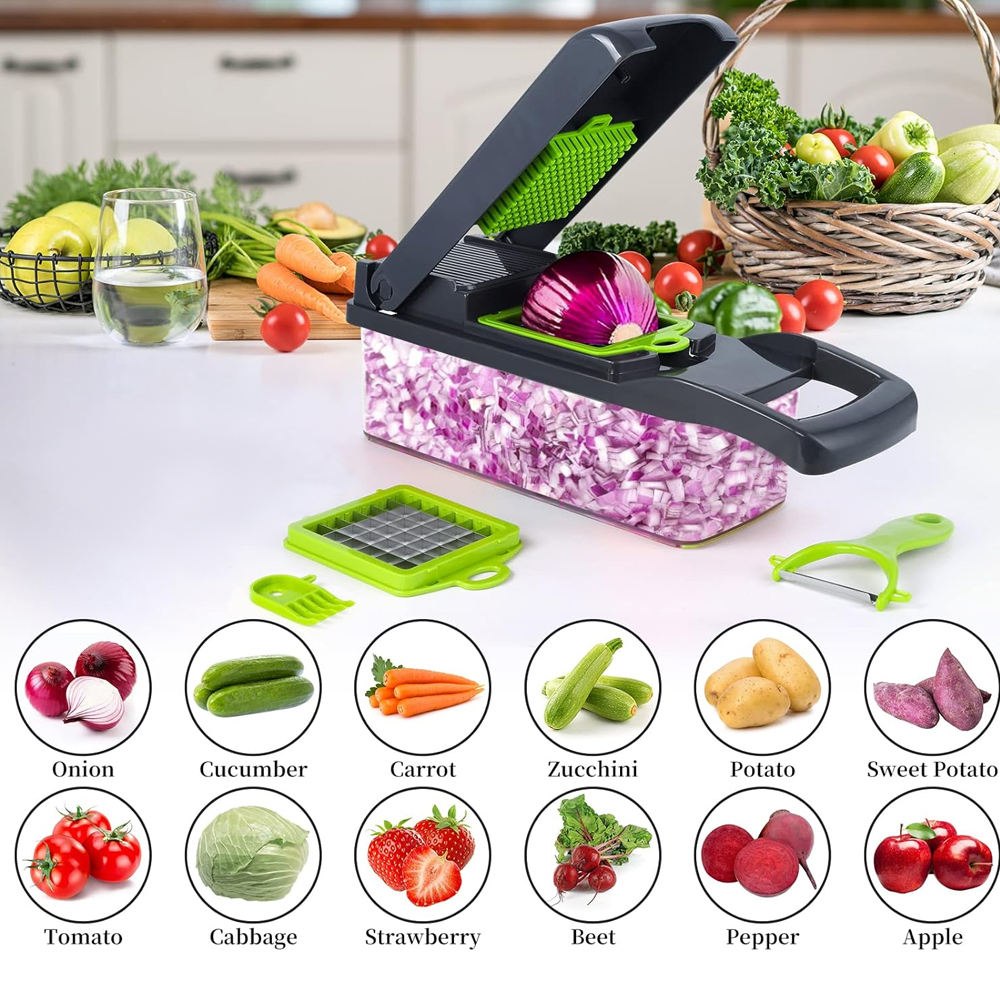 Multifunctional 14-in-1 Vegetable Chopper