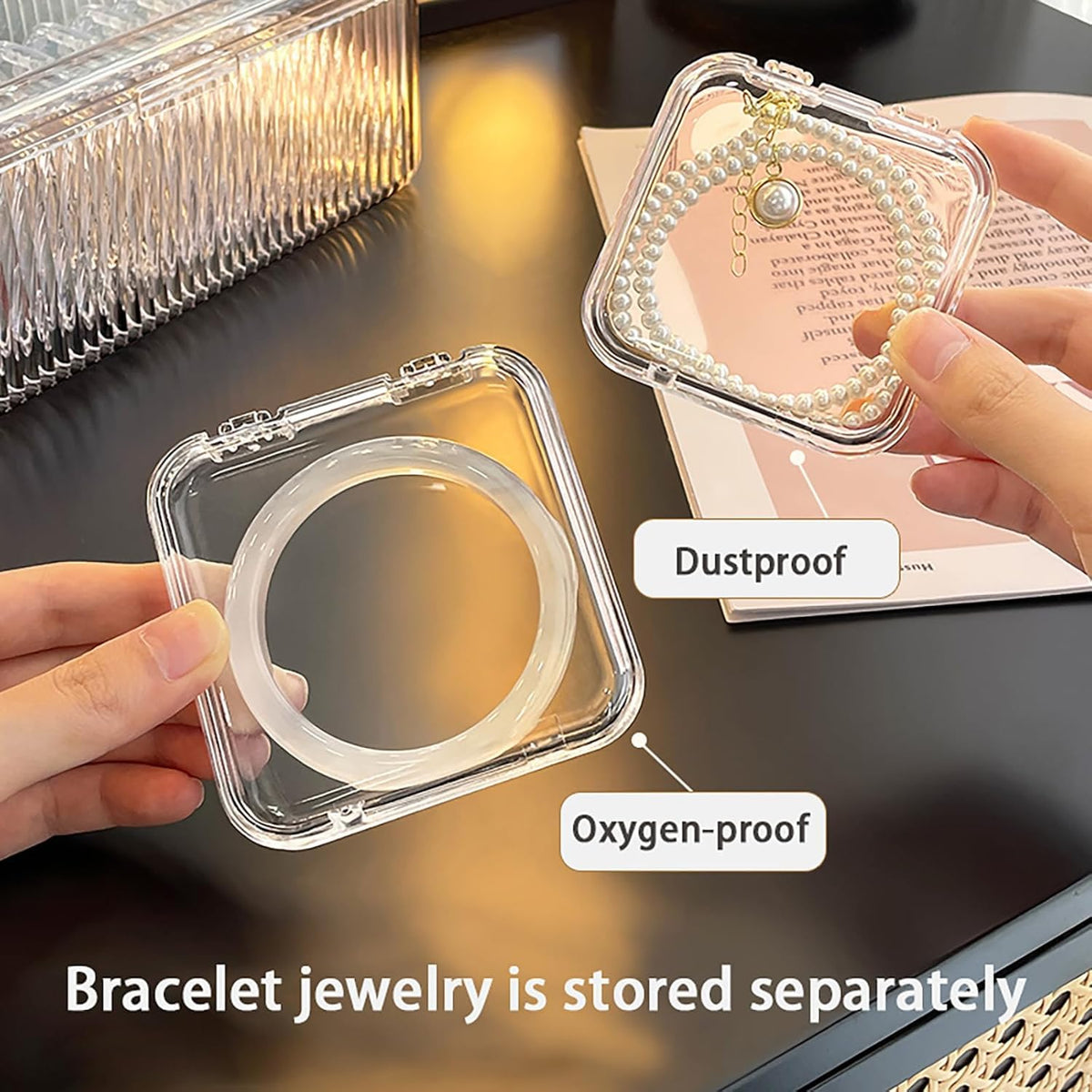 10-Piece Acrylic Jewelry Organizer Box Set