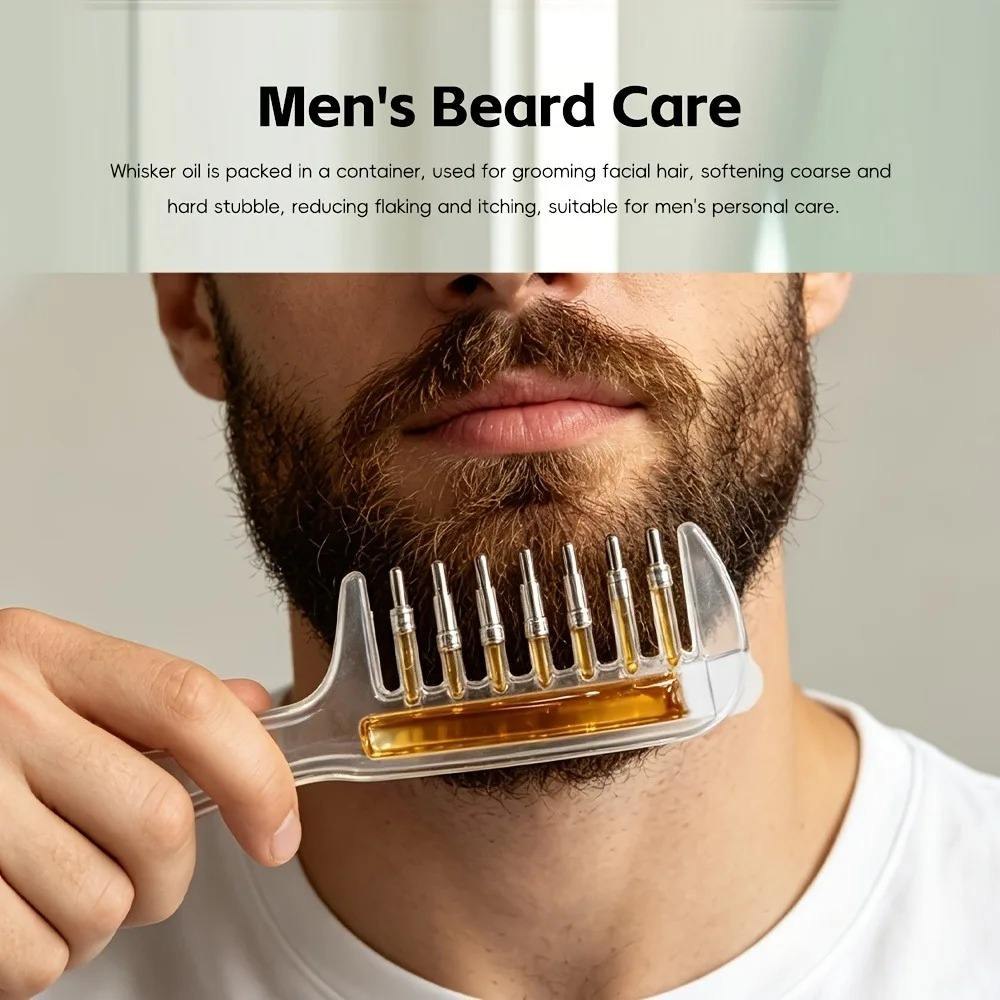 Hair Oil Applicator Comb with Scalp Massager