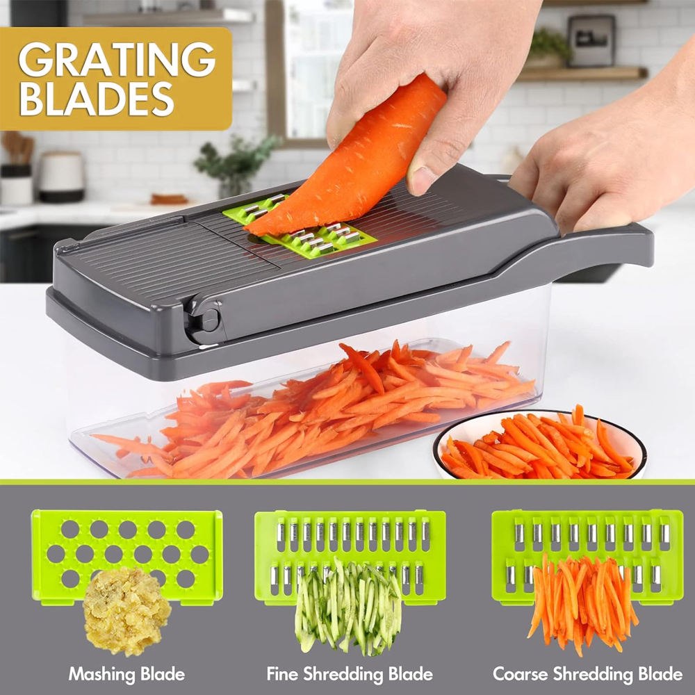 Multifunctional 14-in-1 Vegetable Chopper