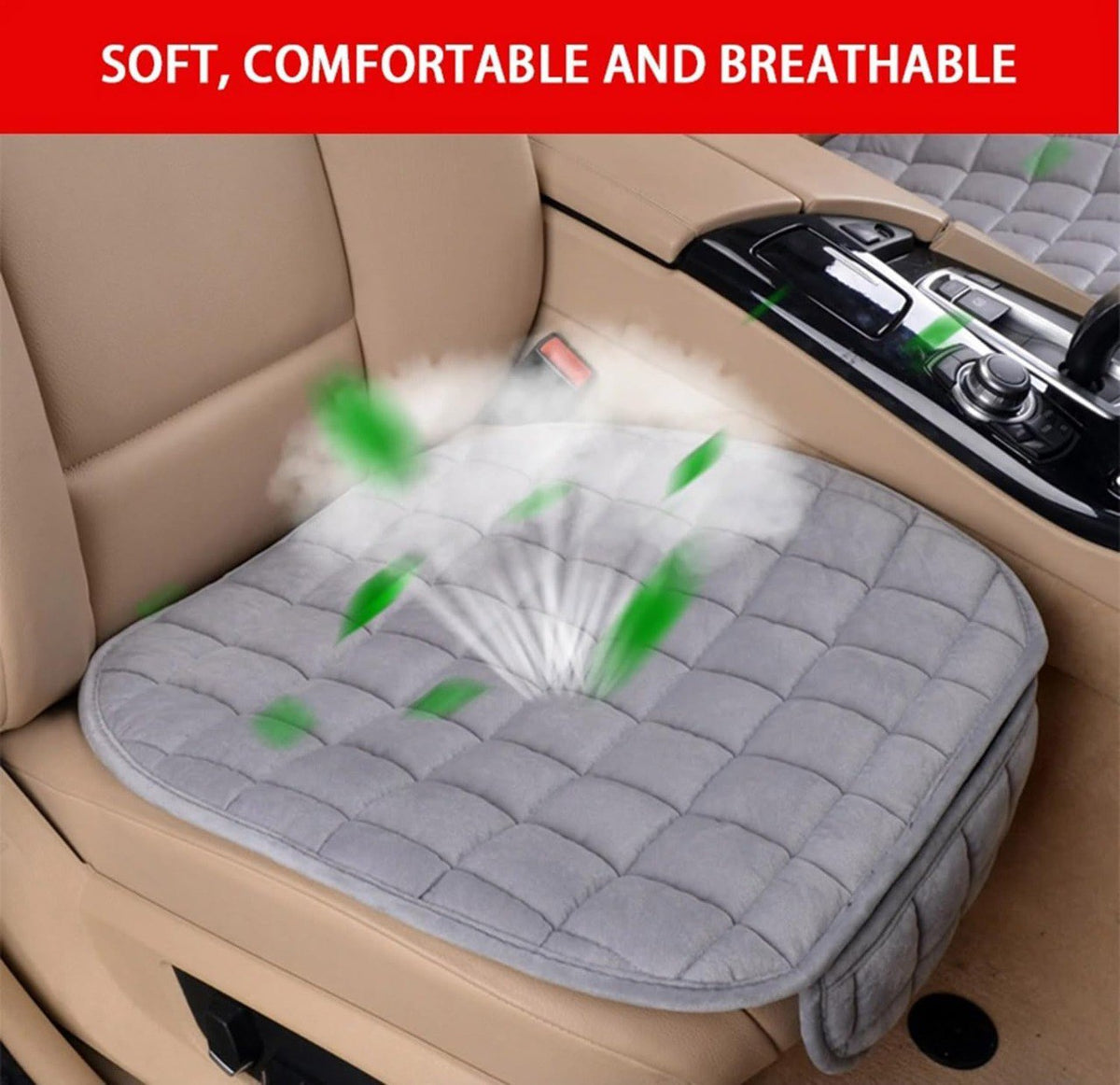Ultra-Soft Memory Foam Car Seat Cushion Cover