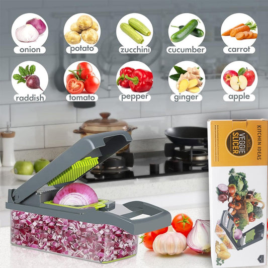 Multifunctional 14-in-1 Vegetable Chopper