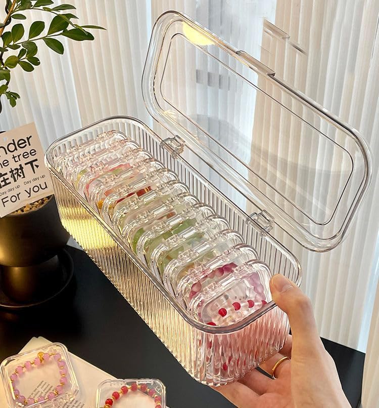 10-Piece Acrylic Jewelry Organizer Box Set