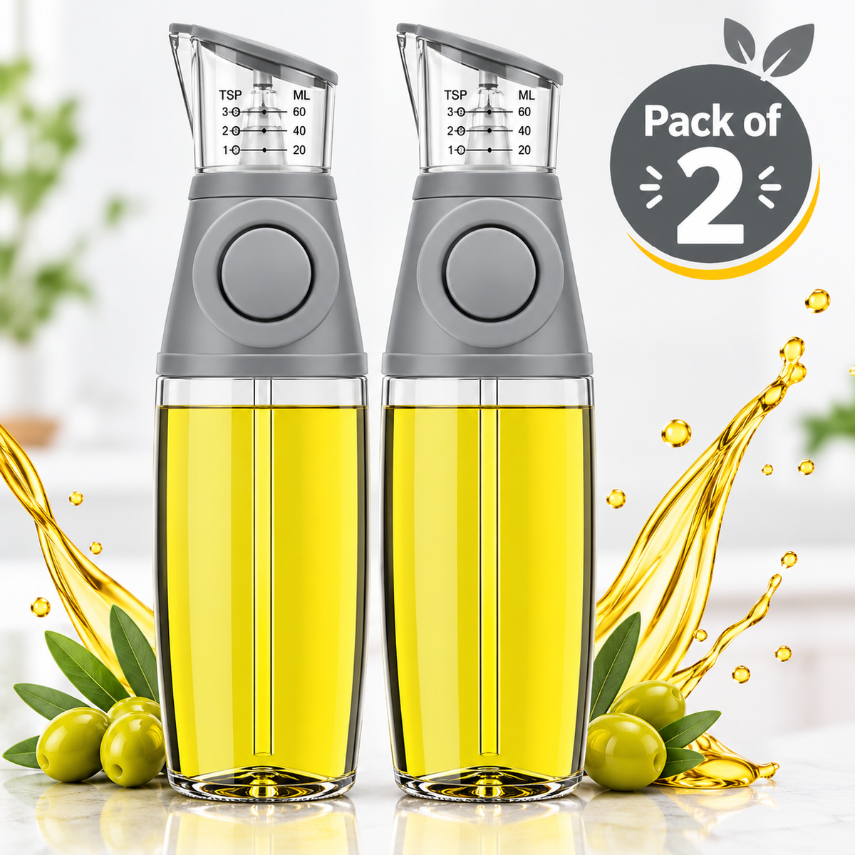 Press & Measure Smart Oil Dispenser